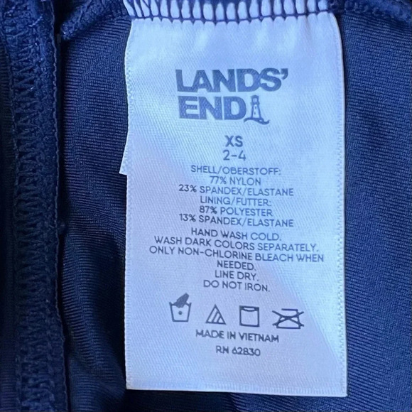 ✨Lands’ End Navy Blue Swim Bikini Bottom - Size XS (2-4) - VGUC - Picture 4 of 5